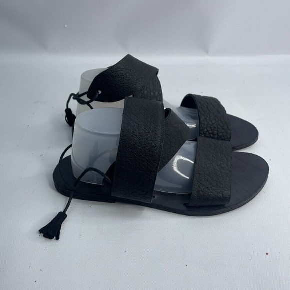 HUMA BLANCO Black Lace Up Sandals 6.5 (37)‎ - Picture 1 of 6